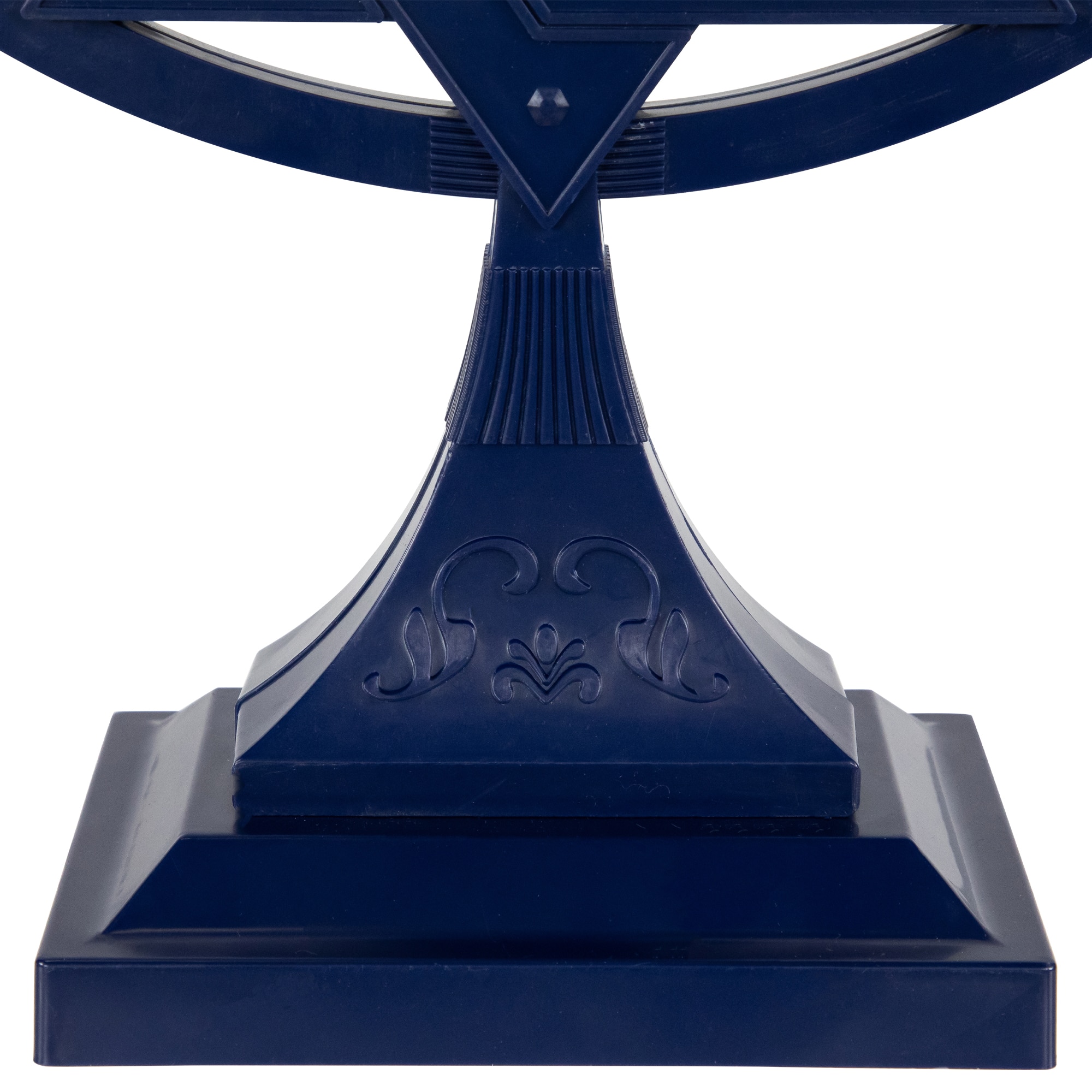 Battery Operated LED Lighted Star of David Hanukkah Menorah - 11.75" - Blue